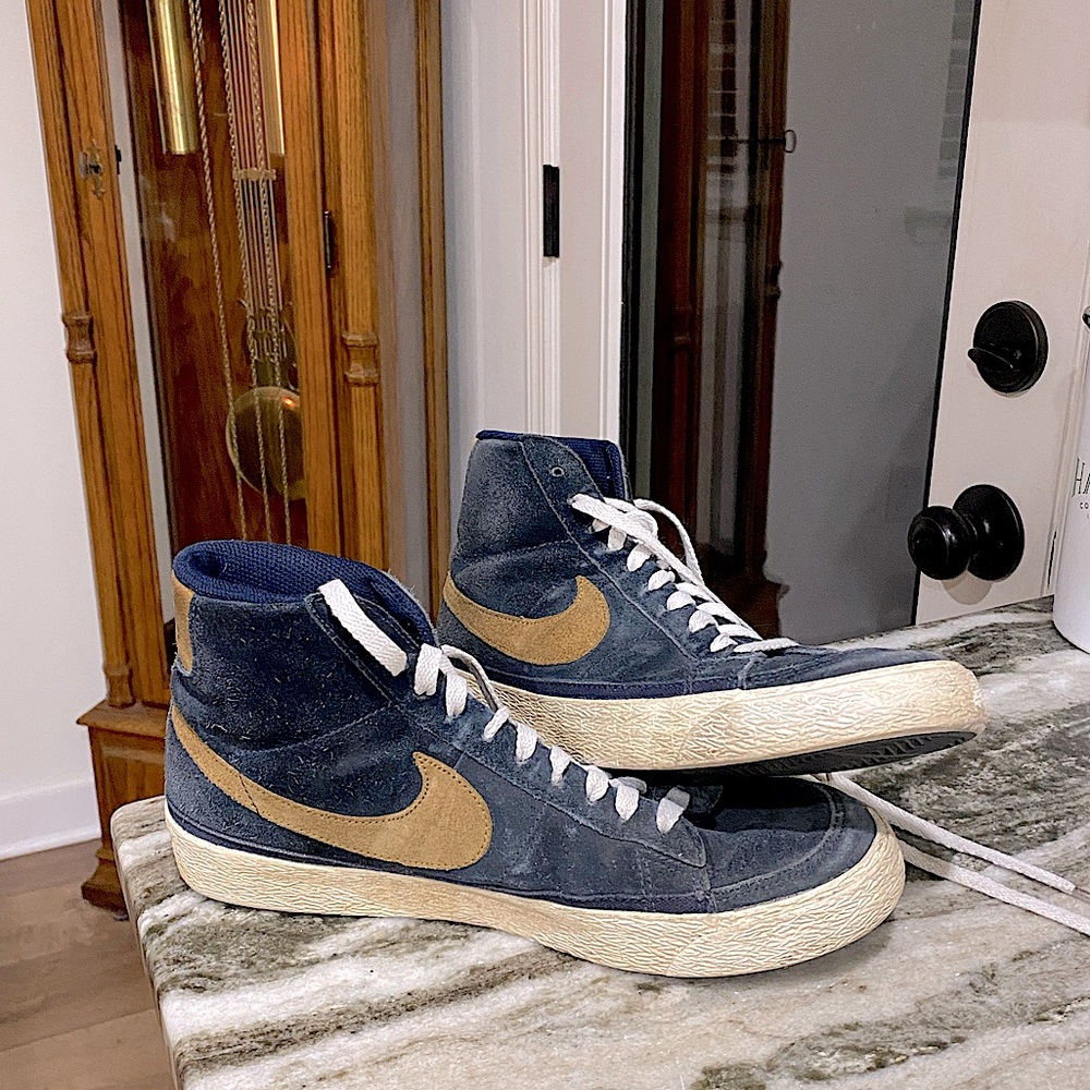 Nike Blazers 6.0 Blue & Tan